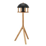 Round Bird Table w/Black Roof & Silo