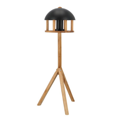 Round Bird Table w/Black Roof & Silo