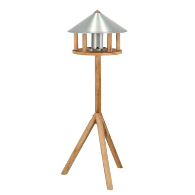 Cone Bird Table w/Zinc Roof & Silo