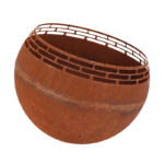 Rust Finish Fire Ball w/Lines