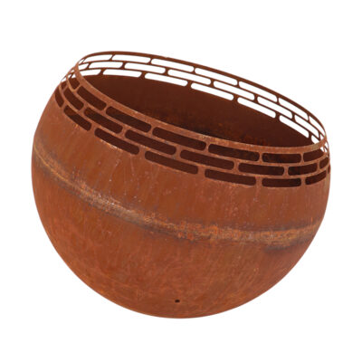 Rust Finish Fire Ball w/Lines
