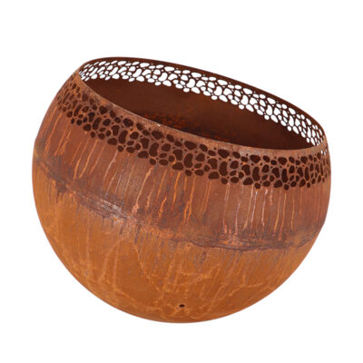 Rust Finish Fire Ball w/Bubbles