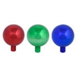 Gazing Globe, Glass, Red/Blue/Green, 3 Asst. Colors - Small
