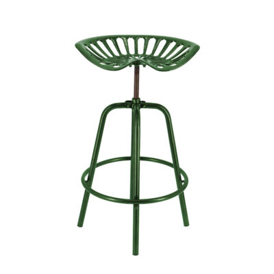 Industrial Heritage Tractor Chair, Cast Iron/Steel, Green - Knockdown Version