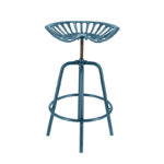Industrial Heritage Tractor Chair, Cast Iron/Steel, Blue - Knockdown Version