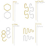 Geometric Orchid Support, 8 Asst. Styles
