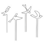 Bird Indoor Indoor Plant Support, 4 Asst. Styles