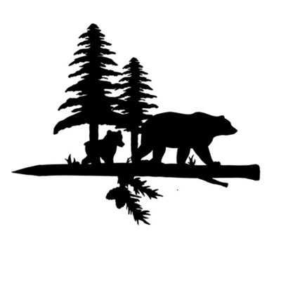 Bear Tree Pinch, Metal, Black