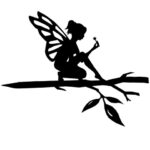 Fairy Tree Pinch, Metal, Black