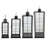 Set of 4 Lanterns, Black