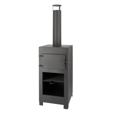 Terrace Heater w/Pizza Over, Steel, Black - Medium