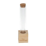 Flower & Herb Test Tube, Wood/Glass