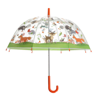 Children's Forest Animal Transparent Umbrella