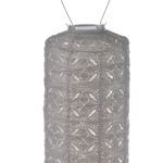 Cylinder Mandela Lantern, Light Taupe