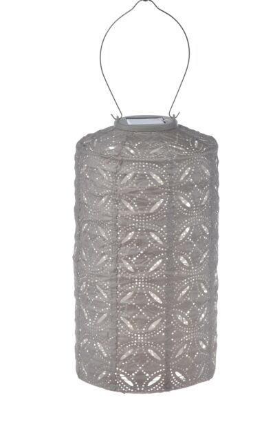 Cylinder Mandela Lantern, Light Taupe