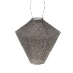 Diamond Ikat Lantern, Taupe
