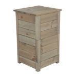 Worm Composter, Wood, Brown
