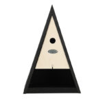 Triangle Bird House w/Bird Feeder