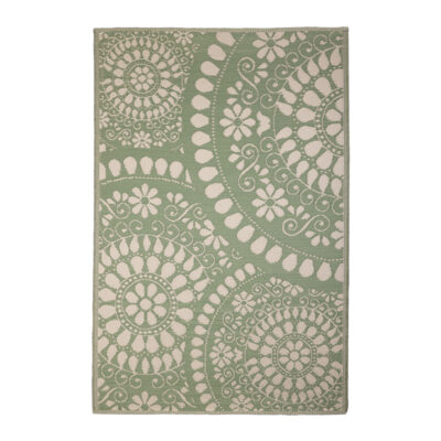 Asymmetric Circle Garden Carpet - Large