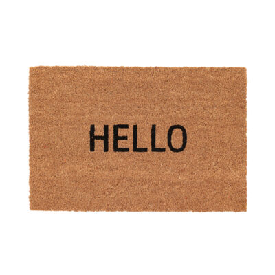 "HELLO" Coir Doormat - Medium