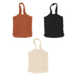 Knitted Shopping Bags, 3 Asst. Colors