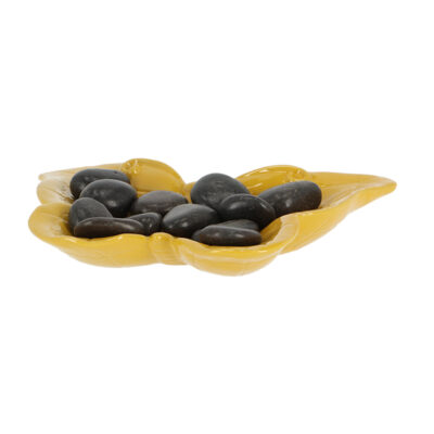 Bee & Butterfly Bath w/Stones, Ceramic