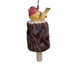 Bird on Tree Stump Wind Chime, 3 Asst. Styles