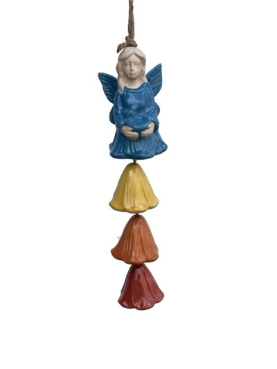 Angel Bell Wind Chime, 2 Asst. Colors
