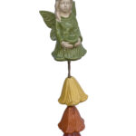 Angel Bell Wind Chime, 2 Asst. Colors - Image 2