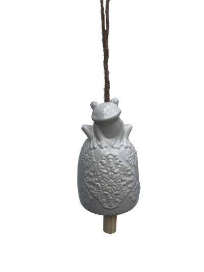 Perching Frog Wind Chime, 3 Asst. Colors