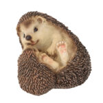 Hedgehog on Side w/Baby, Resin