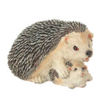 Hedgehog w/Baby, Resin