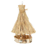 Birch Hanging Round Bird Table