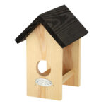 Peanut Butter House w/Black Roof, Wood