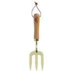 Gold-Plated Rake, Beech Wood/Stainless Steel