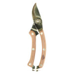 Gold-Plated Pruner, Beech Wood/Stainless Steel
