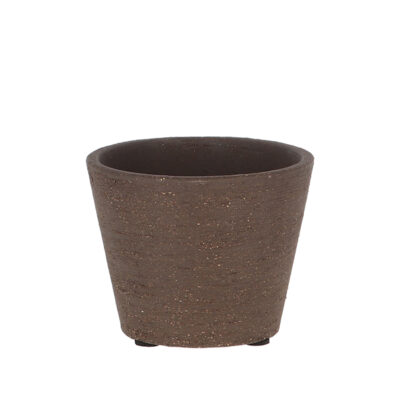 Unglazed Flower Pot, Brown - Small