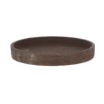 Unglazed Saucer for PP014, Brown - XLarge