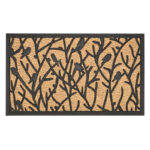 Chiffchaff Pattern Doormat, Rubber/Coir - Large