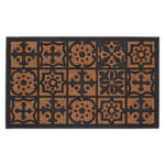 Mosaic Pattern Doormat, Rubber/Coir - Large