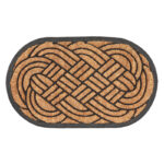 Weave Pattern Doormat, Rubber/Coir