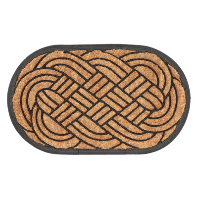 Weave Pattern Doormat, Rubber/Coir