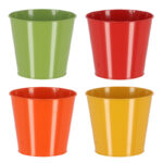Shades of Nature Flower Pot, 4 Asst. Colors