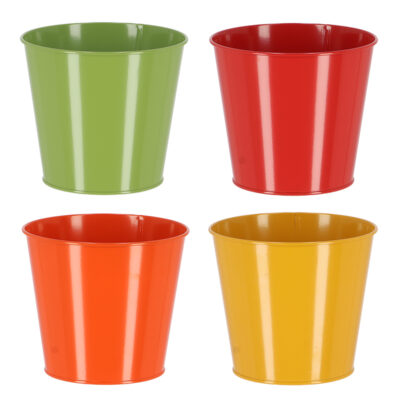 Shades of Nature Flower Pot, 4 Asst. Colors