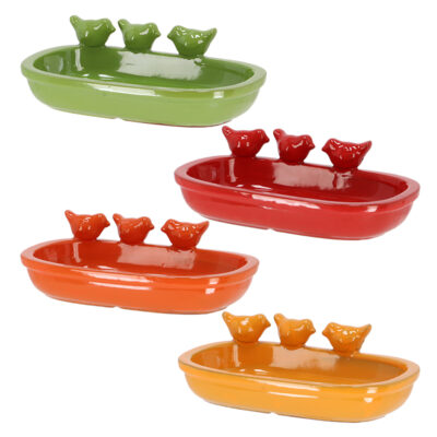 Shades of Nature Bird Bath, 4 Asst. Colors