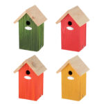 Shades of Nature Bird House, 4 Asst. Colors