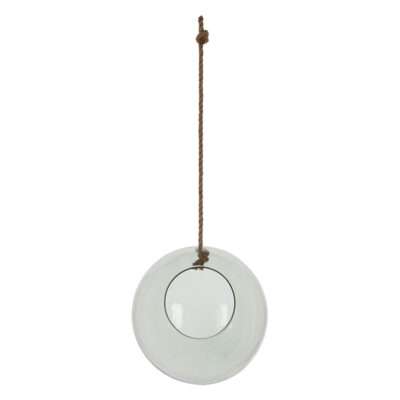 Round Hanging Terrarium, Glass - Large