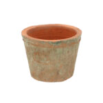 Aged Terracotta Round Flower Pot - Small