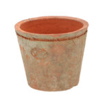 Aged Terracotta Round Flower Pot - Large