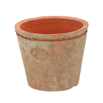 Aged Terracotta Round Flower Pot - Large